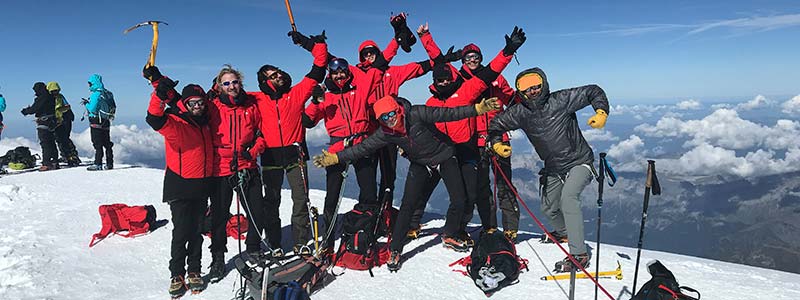Ellis Brigham Mountain Sports staff summit Mont Blanc